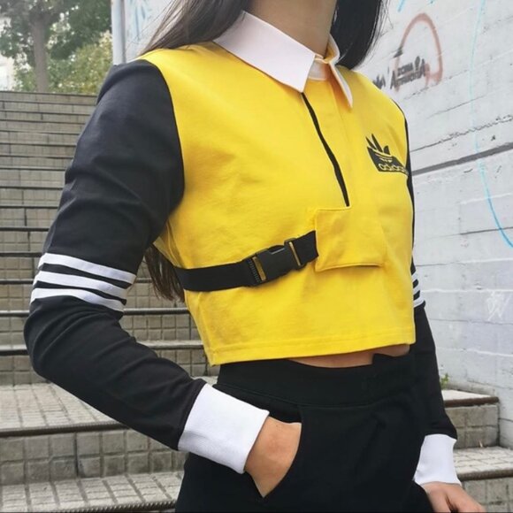 Olivia Oblanc x Adidas x Kendall Rugby Crop Top - Picture 6 of 6